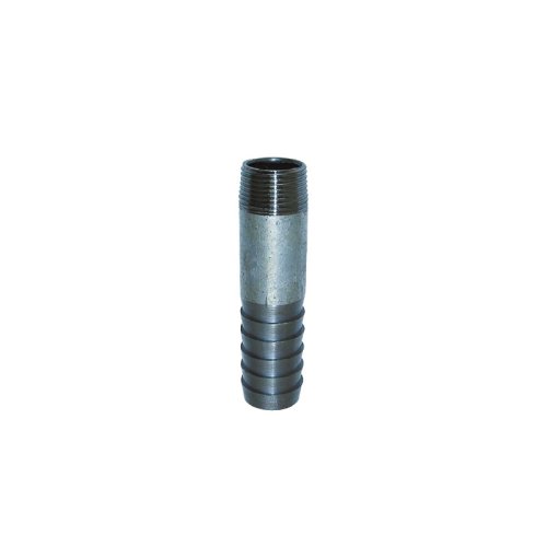 Steel nipple for hose, Zinc-coated,one thread